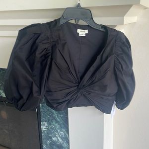 Jason wu black crop top.. size S and M
